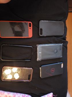 6 case para iPhone 7+ y 5 case diferentes modelos