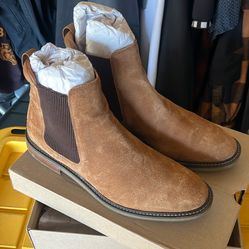 Clark’s Men’s 10.5 Clarkdale Hall Cognac Suede