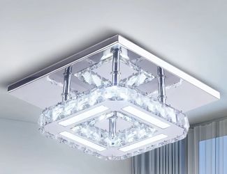 Modern Flush Mounted LED Ceiling Light for Bedroom Living Room Smart Fancy Indoor Fixture with Switch Control for Living Spaces QH-MC002