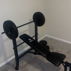 Marcy Weight Bench With Weights 