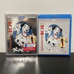 101 Dalmatians Diamond Edition Blu-Ray DVD 2 Disc Combo Disney SlipCover 1961