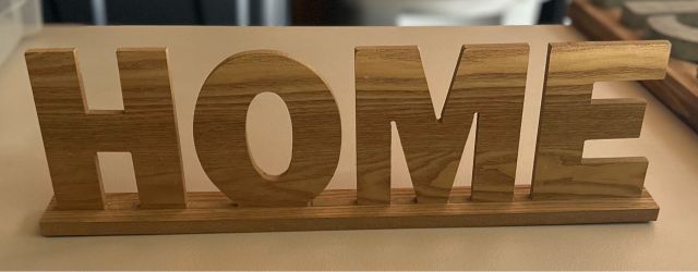 Wooden HOME Sign Tabletop Decor