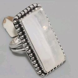 Moonstone and Silver Ring