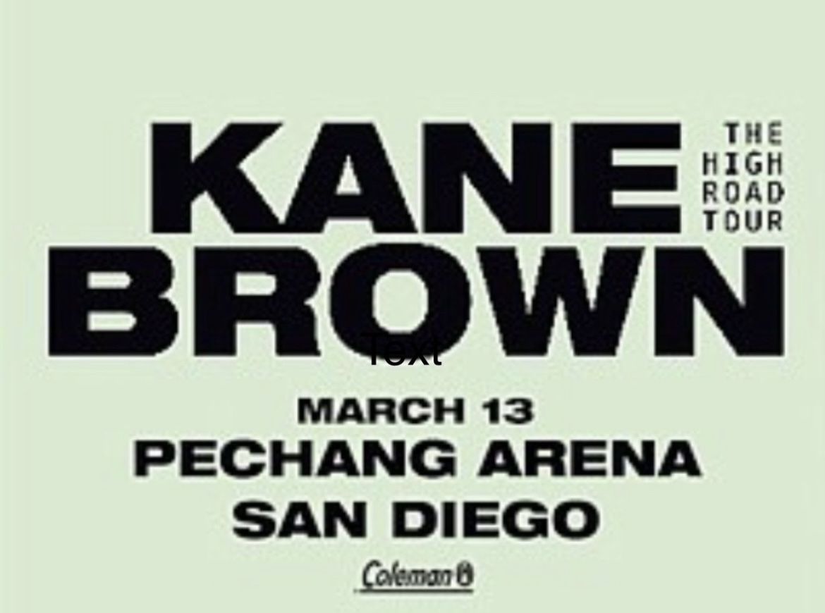 Selling 2 Kane Brown Tickets