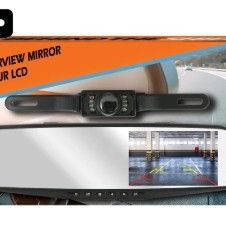 Brand NEW - Dash & Backup CAM 4" LCD Rearview Mirror Live Monitoring