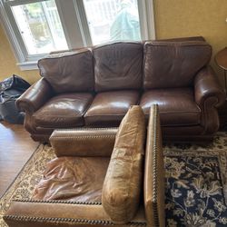 Leather Couch Set