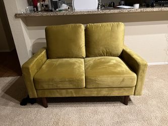 Velvet sofa