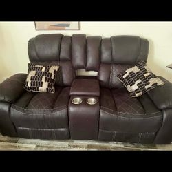 2 Nice Brown Recliner Couches 
