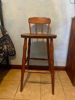 Vintage S. Bent & Bros. Mid-Century Wooden Bar Stool - 28”