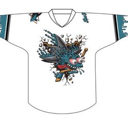 San Jose Sharks 2019-20 Artist Collection - Sharks Shirsey