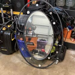 Vintage Wrought Iron Mirror 