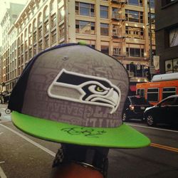 Richard Sherman Seattle Seahawks Autograph Snapback Hat Signed For Sale