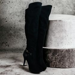 Over The Knee Guess Suede Boots
