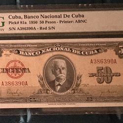 Old Cuban money