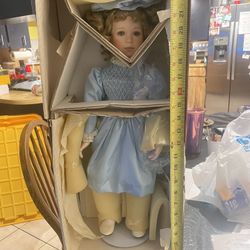 collectible 24 inch porcelain doll made by Kaye Wiggs 197-1000 Katiya (KA-34) $80 in n Lakeland 