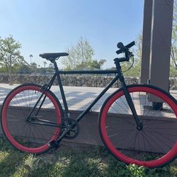 55CM Red And Black Golden Cycles Fixie
