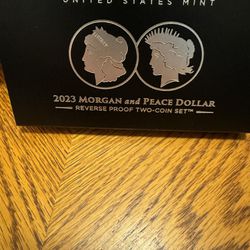 2023 Morgan & Peace Dollar Reverse Proof 2 Coin Set