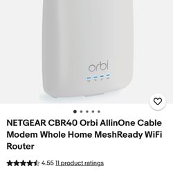 NETGEAR Orbi All In One Cable Modem Whole Home Router