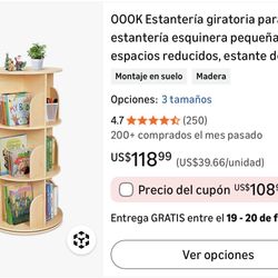 Estantería giratoria para niños – Ideal para espacios pequeños