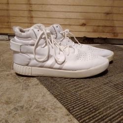 Adidas White Leather