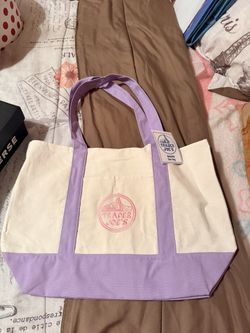 Trader Joes Lavendar Tote Bag