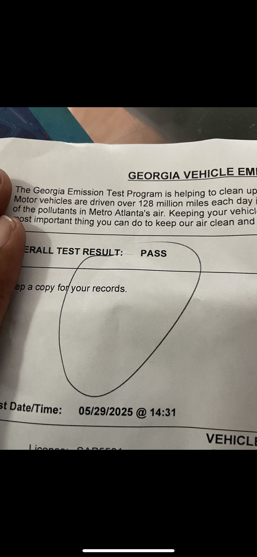 Guaranteed Emission Pass