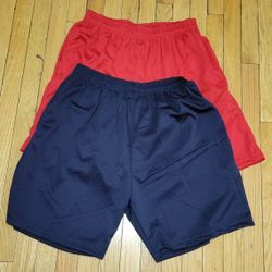 CRISP 2XL Athletic Mesh Shorts - Red & Blue