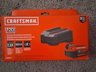 Craftsman V20 5.0Ah Battery & Fast Charger Kit