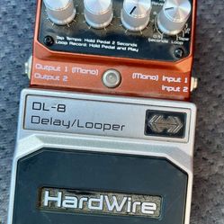 Digitech HardWire DL-8 Delay / Looper Guitar Pedal