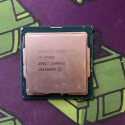 Intel I7-9700K 3.6GHz 8 Core Processor.