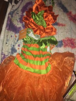 Kids size 18-24 mths pumpkin costume