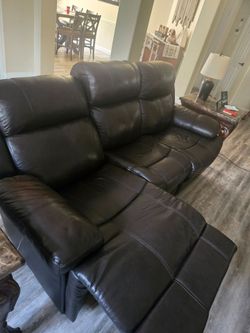 Leather sofa