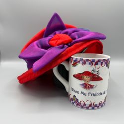 Red Hat Society Hat and Mug