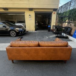 Leather Sofa $100 Obo Great config 