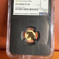 🦖 2026 Niue $1 T-Rex – Reverse Proof NGC PF70 | Perfect Grade