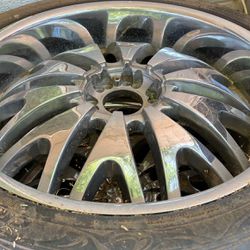 24 inch rims with tires still good condition