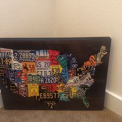 USA Map Art