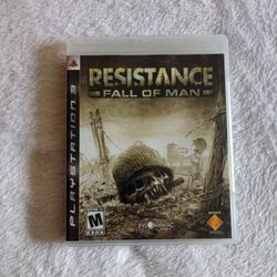Resistance: Fall of Man (Sony PlayStation 3, 2006) Disc And Manual