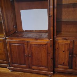 Solid Wood Entertainment Center 