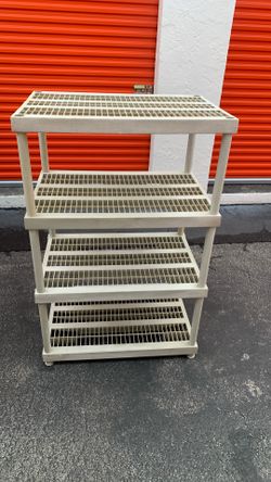 Plastic shelves
