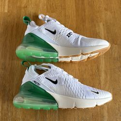 Ne Nike Air Max 270 White Stadium Green Shoes Women’s 6 10, Youth 4.5y, Men’s 8.5