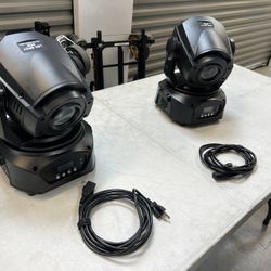 DJ - 2 Moving Head Bright 60w Led Lights with bags