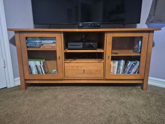 Corner TV console