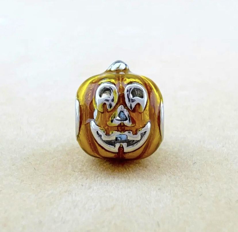 Pumpkin Silver Charm S925