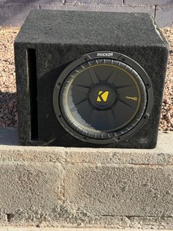 KICKER CompC 12-inch Subwoofer in Vented Enclosure,