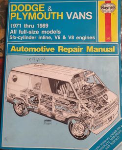 Haynes Automotive Repair Manual '71-'89 Dodge and Plymouth vans