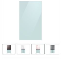 Samsung Bespoke 4-Door Flex™ Refrigerator Panel in Morning Blue Glass - Bottom Panel