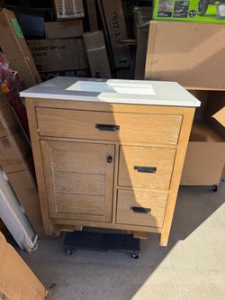 30” NO TOP SOLID WOOD BATHROOM VANITY CABINET