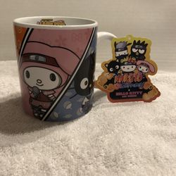 Sanrio Hello Kitty X Naruto Coffee Mug