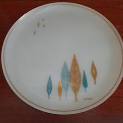 Vintage David Douglas "Prestige" mid-century modern round glass platter